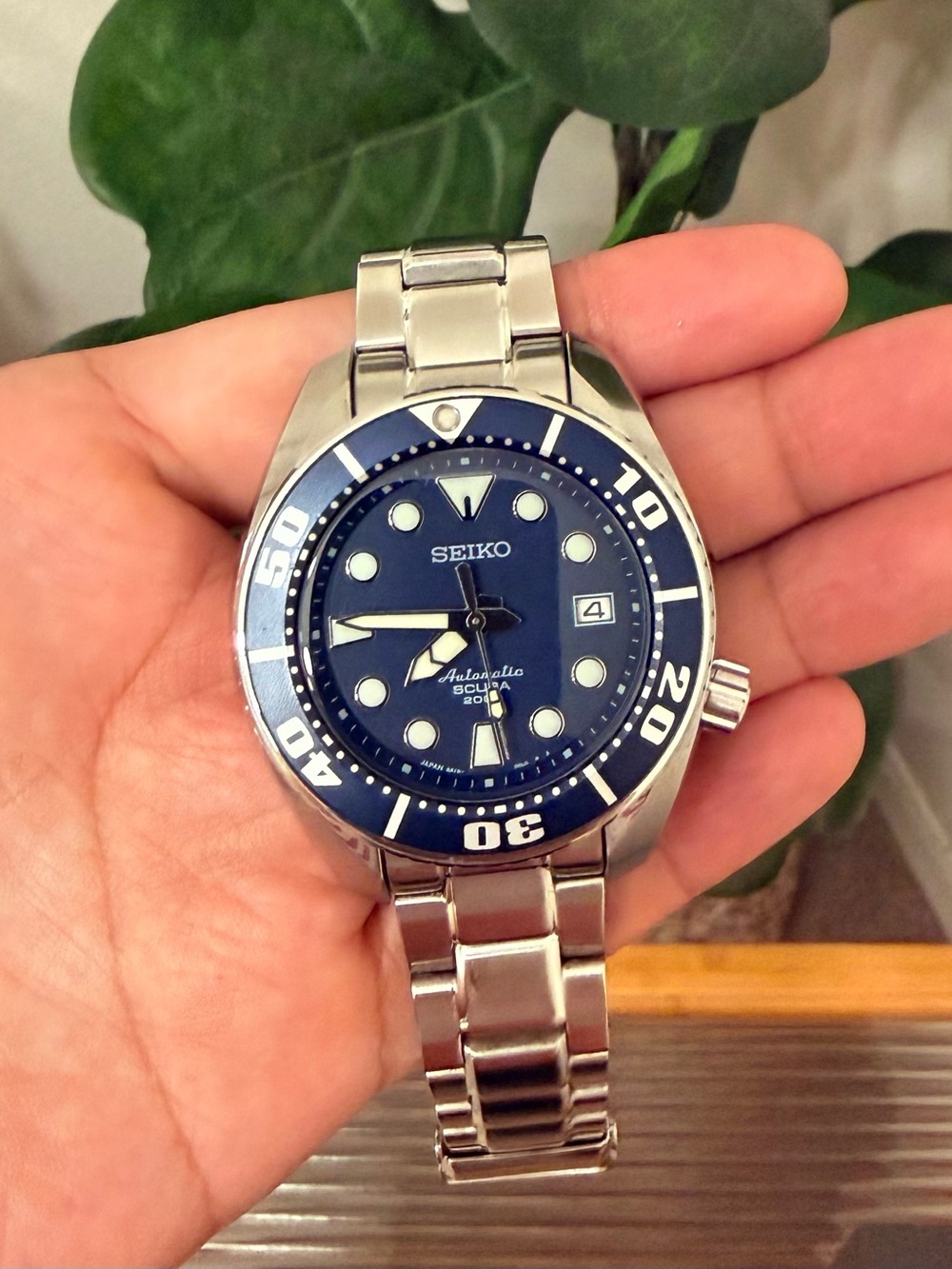 🥝 Seiko Prospex "Blumo" Sumo Diver Blue Dial SBDC003 1st Gen Excellent Full Set